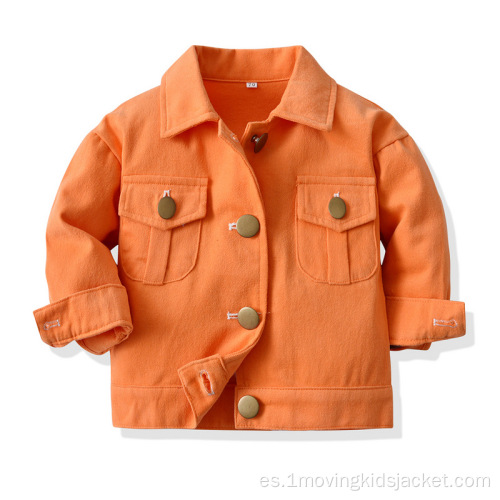 Chaqueta de solapa casual para niños nueva chaqueta de otoño